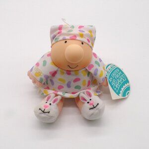 1994 Ziggy Easter Hug Plush Doll Bunny Slippers American Greetings VTG 90s Toy